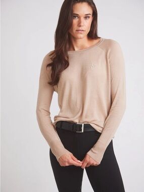 Theo | Lightweight Warm-Up Riding Sweater | Oat